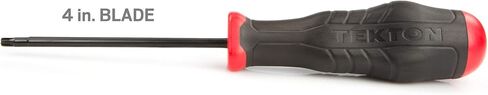TEKTON T25 Torx High-Torque Black Oxide Blade Screwdriver | 26804 | Made in USA in Saudi Arabia
