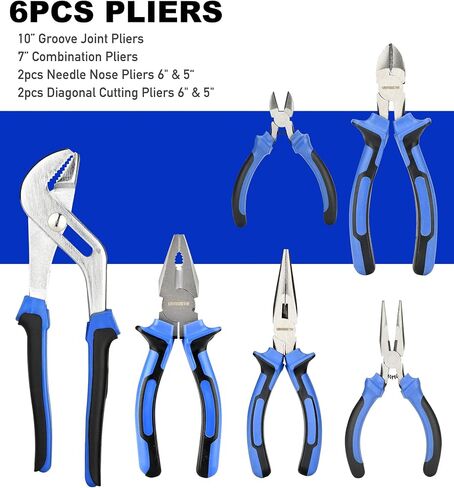 24-Piece Household Tool Kit for Men Repair Hand Tool Set Bag with Hammer, Screwdriver,Pliers, Wrench set with Storage Bag in Saudi Arabia