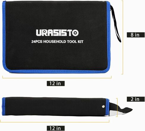 24-Piece Household Tool Kit for Men Repair Hand Tool Set Bag with Hammer, Screwdriver,Pliers, Wrench set with Storage Bag in Saudi Arabia