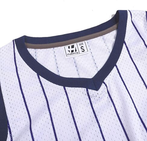 Pullonsy Men's Mesh Athletic Basketball Jersey V-Neck Hip Hop Sports Shirts Fans Tank Top in Saudi Arabia