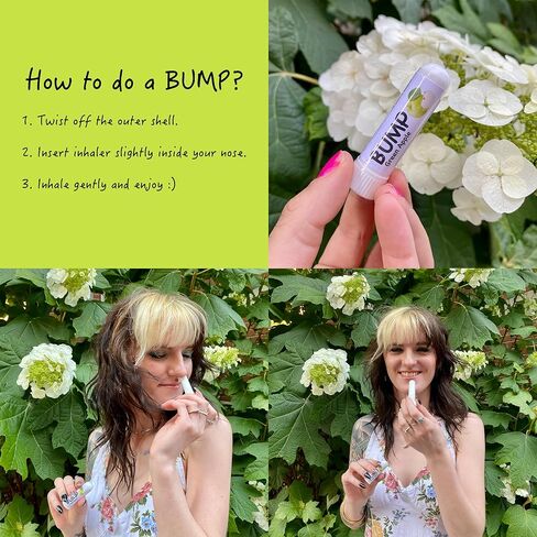 TN Scientific | Bump 7-Pack Full Set Aromatherapy Nasal Inhaler Sticks - Refreshing Peppermint, Menthol, and Essential Oil Blend for Enhanced Focus, Energy Boost, and Cooling Sensation in Saudi Arabia