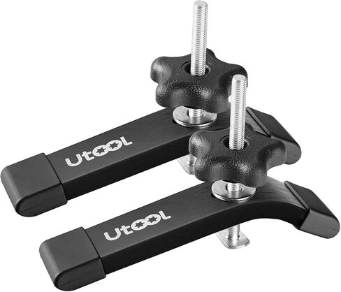 UTOOL 4 Pack T-Track Hold Down Clamps Kit, 6-1/3" L x 1-1/5" Width, Heavy Duty Anodized Clamps for Woodworking, Starlight Blue in Kuwait