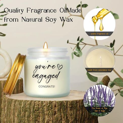 هدايا الخطوبة للأزواج - مجموعة النبيذ وكؤوس الويسكي للصديق والصديقة، السيد والسيدة المستقبلية.' جوارب، شمعة، بطاقات تهنئة - هدايا زفاف للعروس والعريس، هدايا خطوبة رائعة للنساء والأزواج in Kuwait