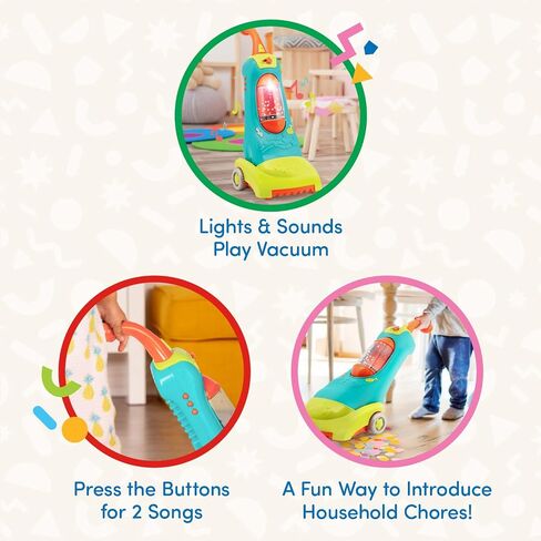 Battat- Play Circle- House Cleaning Set For Kids – Toy Vacuum – Hand Vacuum For Toddlers- Pretend Play – 3 years + in Saudi Arabia
