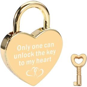 Anniversary Decorations Love Lock Heart Padlock with Key Couples Gifts 11th Anniversary Steel Gifts Wedding Gifts Birthday Gifts Valentines Day Gifts for Women Men Boyfriend Husband Girlfriend Wife in Saudi Arabia