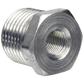 Anvil 8700130357, Steel Pipe Fitting, Hex Bushing, 3/8" NPT Male x 1/8" NPT Female, Galvanized Finish