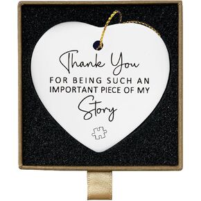 Teacher Gifts for Women Teacher Appreciation Gifts Teacher Thank You Gifts Teacher Christmas Gifts Daycare Teacher Gifts Birthday Gifts Heart Ceramic Hanging Ornaments in Kuwait