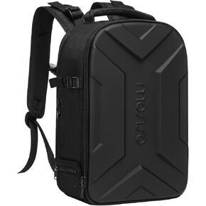 MOSISO Camera Backpack, DSLR/SLR/Mirrorless Photography Camera Bag Waterproof Artistic Geometric Hardshell Case with Tripod Holder&15-16 inch Laptop Compartment Compatible with Canon/Nikon/Sony, Black