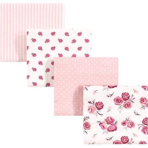 Hudson Baby Unisex Baby Cotton Flannel Receiving Blankets, Brown Bear, One Size in Kuwait