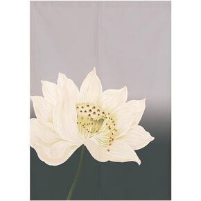 Japanese Noren Doorway Curtain Tapestry Traditional Chinese Magnolia Ink Painting Printed Door Curtain Watercolor Room Divider Home Decoration, 29 x 35 inch