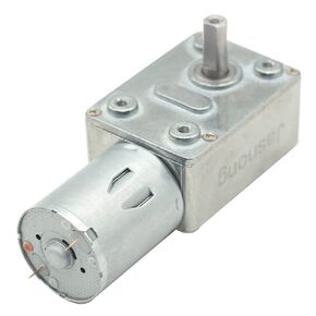 12V 10RPM Turbine Worm Gearbox Motor Self-Locking Engine High Torque Mini Turbine Worm Reducer Motor 12V Support Reversed Micro DC Motor for Automation