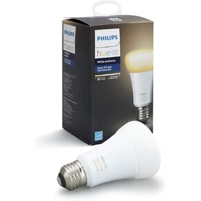 لمبة فيليبس 461004 Hue White Ambiance A19 60W المكافئة LED الذكية (متوافقة مع Amazon Alexa وApple HomeKit وGoogle Assistant)