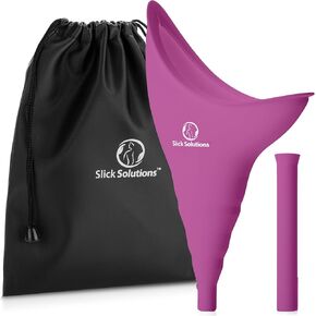 Slick- Female Urination Device, Purple Female Urinal, Urinal for Women, Pee Funnel for Women, Womens Pee Funnel, Portable Urinal for Women, Female Pee Funnel, Womens Urinal Funnel, Womens Urinal