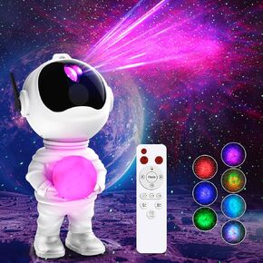3 in 1 Star Projector with 8 Color Moon Lamp, Astronaut Galaxy Projector, Remote & Timer, 33 Light Effects LED Nebula Night Light Gift for Girls Boys Kids Adults Christmas Birthday Room Décor in Saudi Arabia