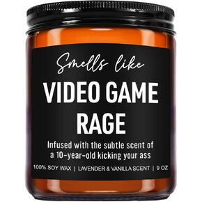Funny Video Game Rage Candle, Gamer Gifts, Gaming Gifts for Men, Video Game Gifts, Video Game Lovers Gifts Ideas, Birthday, Christmas Gifts for Gamers, Boyfriend, Husband, Teen Boys