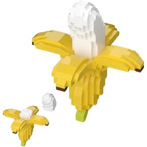 Elegrafy Lemon Detachable Fruit Series Mini Bricks Micro Building Kit Toys Desktop Ornaments Compatible Nano Kids (443 Pieces)