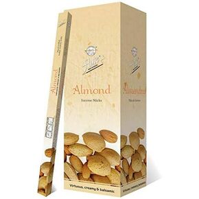 Flute Almond Premium Incense Sticks - Pack of 200 Sticks - Relax Your Mind & Boost Your Memory