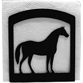 Village Wrought Iron Horse Napkin Holder