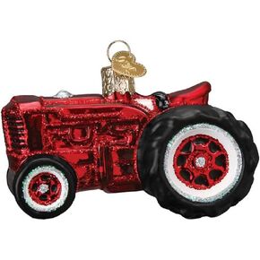 Old World Christmas Ornaments Old Farm Tractor Glass Blown Ornaments for Christmas Tree