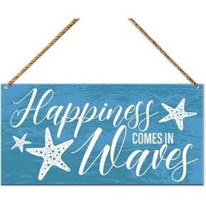 Beach Wood Sign Decor, Summer Bathroom Home Beach House Wall Decoration Bedroom Living Room Door Decor Farmhouse Hanging Sign Decorations, Housewarming Gifts for New House Home, NO Crabby Attitudes in Saudi Arabia