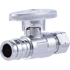 SharkBite 1/2 Inch (3/8 Inch OD) Expansion Angle Stop Valve Connector for PEX-A Pipe, Brass Plumbing Fittings, Stop Valve for PEX-A Tubing, UAB23058LFA