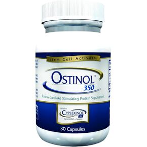 ZyCal Bioceuticals Ostinol(TM) 350 Bone & Joint Supplement with 350mg of Cyplexinol® Bio-Active Protein Complex - for Moderate Bone Loss & Moderate Joint Disfunction - 30 ct Capsules