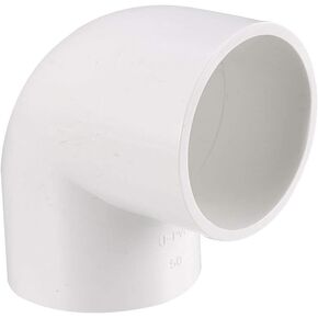 uxcell 50mm Slip 90 Degree PVC Pipe Fitting Elbow Coupling Connector 2 Pcs