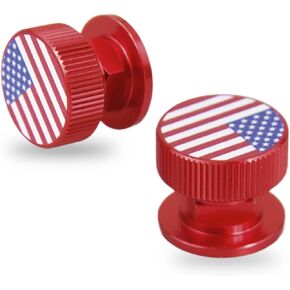 Welding Hood Helmet Pipeliner Fasteners-1Pair USA Flag Pattern Aluminum Helmet Pipeliner Headgear Replacement Parts Accessories Screws Flip Hood, Anti-Rust