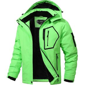 Men's Ski Jacket Winter Warm Snow Coat Waterproof Windbreaker Hooded Work Outerwear Snowboarding Jackets