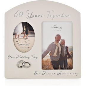 Arched Double Frame 60 Years together - 60th Anniversary