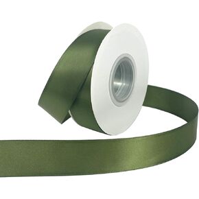 Nichemigo 1 Inch X 50 Yards Double Face Solid Satin Ribbon Wide Fabric Ribbons for Gift Wrapping Crafting Hair Bows Sewing Wedding Invitation Floral Arrangement Party Favor, Black in Kuwait