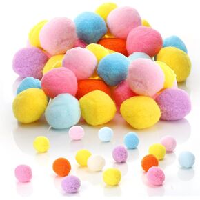 AIERSA Cat Toys Interactive for Indoor Cats,100pcs Pom Pom Balls with Launcher Set, Kitten Toys for Cats Self Play,Cute Cat Ball Toy for Cat Enrichment