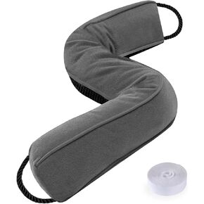 Sunolga 32" Weighted Door Draft Stopper Under Door Noise Air Stopper 2LB, Triangular Column Sound Proof Draft Guard for Doors and Windows, Machine Washable - Black in Kuwait