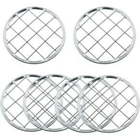 6PCS 7cm/2.75inch Outer Diameter Vase Decorative Accessories Silver Mason Jar Frog Lid Flower Arrangement Mesh for Fixing Flower Arrangement Plant