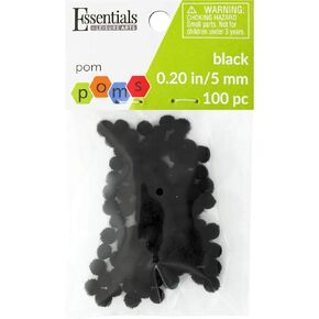 Essentials by Leisure Arts Pom Poms - White - 5mm - 100 Piece pom poms Arts and Crafts - White Pompoms for Crafts - Craft pom poms - Puff Balls for Crafts in Kuwait