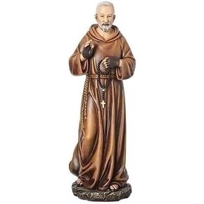 Joseph's Studio by Roman - Padre Pio Figure, for 10" Scale Renaissance Collection, 10.25" H, Resin and Stone, Religious Gift, Decoration, Collection, Durable, Long Lasting