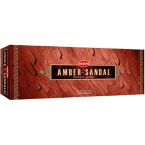 Amber - Box of Six 20 Gram Tubes - HEM Incense