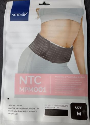 NeoTech Care 3-in-1 Maternity Pregnancy Support, Postpartum Belly Wrap & Pelvis Belt/Brace/Band (Black, Medium Size) in Saudi Arabia