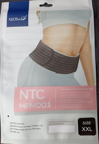 NeoTech Care 3-in-1 Maternity Pregnancy Support, Postpartum Belly Wrap & Pelvis Belt/Brace/Band (Black, Medium Size) in Saudi Arabia