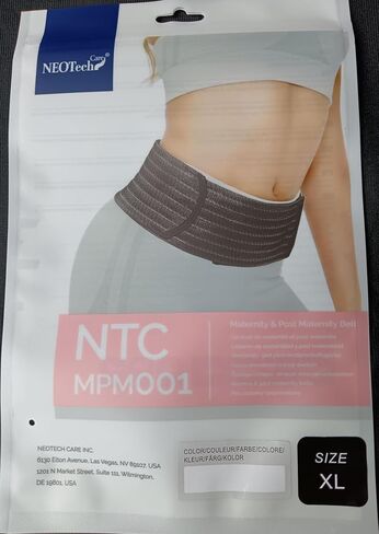 NeoTech Care 3-in-1 Maternity Pregnancy Support, Postpartum Belly Wrap & Pelvis Belt/Brace/Band (Black, Medium Size) in Saudi Arabia