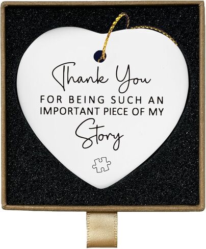 Teacher Gifts for Women Teacher Appreciation Gifts Teacher Thank You Gifts Teacher Christmas Gifts Daycare Teacher Gifts Birthday Gifts Heart Ceramic Hanging Ornaments in Kuwait