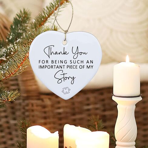 Teacher Gifts for Women Teacher Appreciation Gifts Teacher Thank You Gifts Teacher Christmas Gifts Daycare Teacher Gifts Birthday Gifts Heart Ceramic Hanging Ornaments in Kuwait