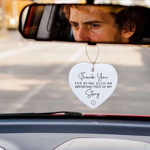 Teacher Gifts for Women Teacher Appreciation Gifts Teacher Thank You Gifts Teacher Christmas Gifts Daycare Teacher Gifts Birthday Gifts Heart Ceramic Hanging Ornaments in Kuwait