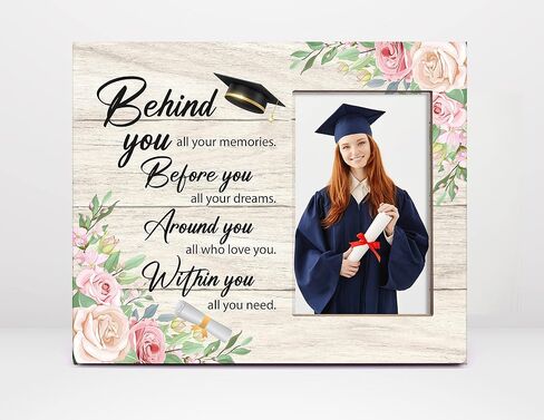 Orchroma She Believed She Could so She Did Floral Picture Frame - Inspirational Gifts for Teen Girls Her Friends,Inspirational Graduation Photo Frame Gift 8x10 in in Saudi Arabia