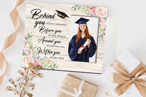 Orchroma She Believed She Could so She Did Floral Picture Frame - Inspirational Gifts for Teen Girls Her Friends,Inspirational Graduation Photo Frame Gift 8x10 in in Saudi Arabia