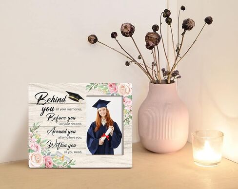 Orchroma She Believed She Could so She Did Floral Picture Frame - Inspirational Gifts for Teen Girls Her Friends,Inspirational Graduation Photo Frame Gift 8x10 in in Saudi Arabia