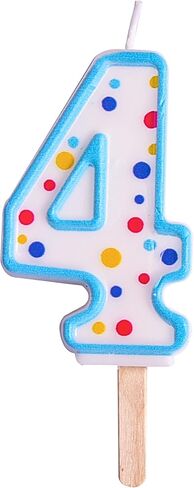PME Green Number 4 Candle, Small Size in Kuwait