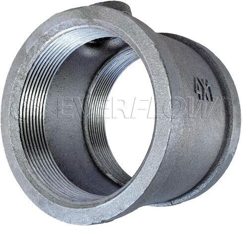 Everflow Supplies GMRT2001 2 X 1/2" Galvanized Malleable Reducing Tee With Female Threaded Fitting in Saudi Arabia