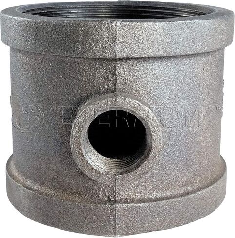 Everflow Supplies GMRT2001 2 X 1/2" Galvanized Malleable Reducing Tee With Female Threaded Fitting in Saudi Arabia