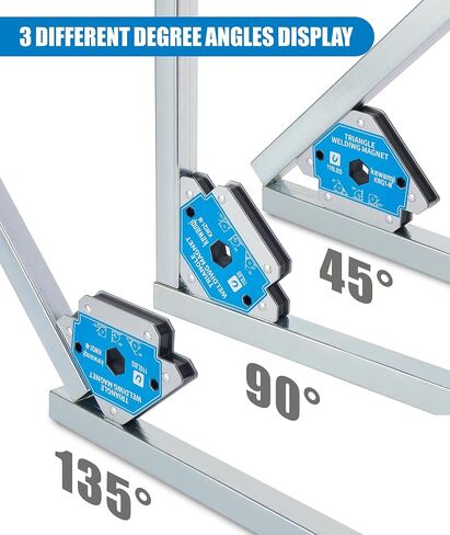55 LB Welding Magnets Clamp Sets-4 Pieces of Magnetic Welding Holder 55 LBS Holding Power Welder Tools and Accessories in Saudi Arabia